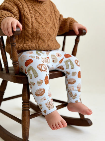 Pumpkin and Pretzels Leggings