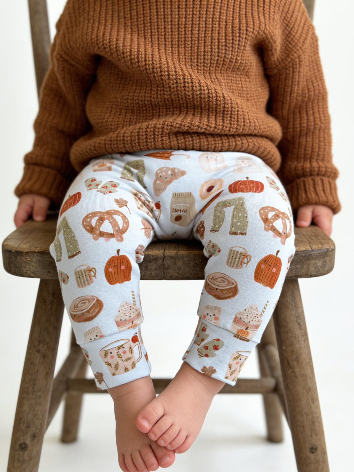Pumpkin and Pretzels Leggings